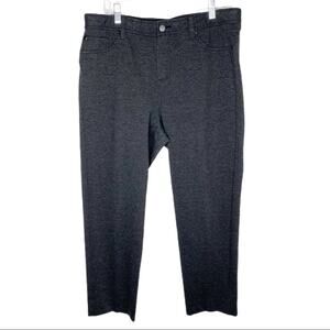 Chico’s Grey Charcoal Stretch Career Pants Size 12
